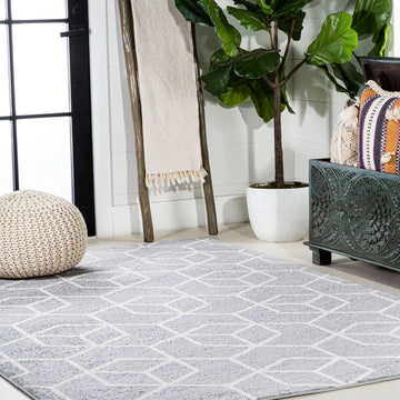 Tumbling Blocks Modern Geometric Area Rug 2